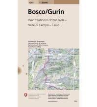 Wanderkarten Schweiz & FL Landeskarte der Schweiz 1291, Bosco/Gurin 1:25000 Bundesamt für Landestopographie
