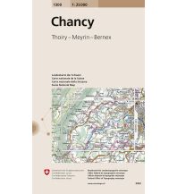 Wanderkarten Schweiz & FL Landeskarte der Schweiz 1300, Chancy 1:25.000 Bundesamt für Landestopographie