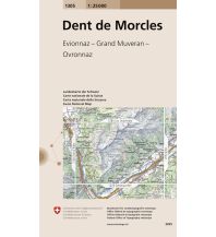 Wanderkarten Schweiz & FL Landeskarte der Schweiz 1305, Dent de Morcles 1:25.000 Bundesamt für Landestopographie