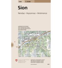 Hiking Maps Switzerland 1306 Sion Bundesamt für Landestopographie