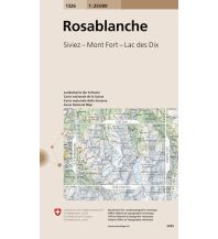 Wanderkarten Schweiz & FL Landeskarte der Schweiz 1326, Rosablanche 1:25.000 Bundesamt für Landestopographie
