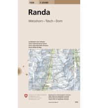 Wanderkarten Schweiz & FL Landeskarte der Schweiz 1328, Randa 1:25.000 Bundesamt für Landestopographie