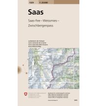 Wanderkarten Schweiz & FL Landeskarte der Schweiz 1329, Saas 1:25.000 Bundesamt für Landestopographie