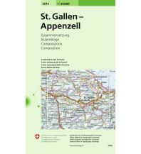 Hiking Maps North Switzerland xxx - 0.000144958496093755014 St. Gallen - Appenzell Bundesamt für Landestopographie