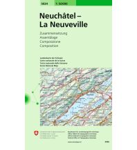 Hiking Maps Switzerland 5024 Neuchâtel - La Neuveville Bundesamt für Landestopographie