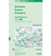 Aviation Charts Segelflugkarte 2025 Bundesamt für Landestopographie