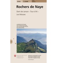 Hiking Maps Switzerland 25105 Rochers de Naye Bundesamt für Landestopographie