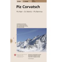 Hiking Maps Switzerland 25108 Piz Corvatsch Bundesamt für Landestopographie