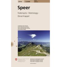 Hiking Maps Switzerland 25110 Speer Bundesamt für Landestopographie