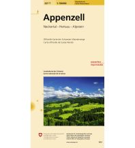 Hiking Maps North Switzerland 227T Appenzell Wanderkarte Bundesamt für Landestopographie