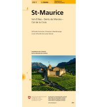 Hiking Maps Switzerland 272T St-Maurice Wanderkarte Bundesamt für Landestopographie