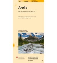 Hiking Maps 283T Arolla Wanderkarte Bundesamt für Landestopographie