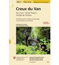 Hiking Maps Switzerland 3303T Creux du Van Wanderkarte Bundesamt für Landestopographie
