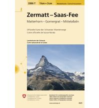 Hiking Maps Switzerland 3306T Zermatt - Saas-Fee Wanderkarte Bundesamt für Landestopographie