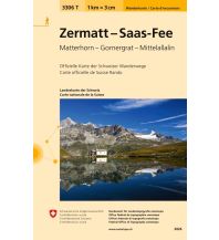 Hiking Maps Switzerland 3306T Zermatt - Saas-Fee Wanderkarte Bundesamt für Landestopographie