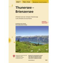 Hiking Maps Switzerland 3322T Thunersee - Brienzersee Wanderkarte Bundesamt für Landestopographie