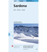 Skitourenkarten 247S Sardona Schneesportkarte Bundesamt für Landestopographie
