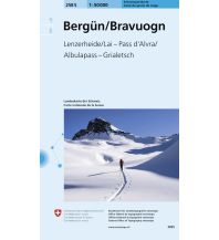 Skitourenkarten 258S Bergün/Bravuogn Schneesportkarte Bundesamt für Landestopographie