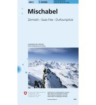 Skitourenkarten 284S Mischabel Schneesportkarte Bundesamt für Landestopographie