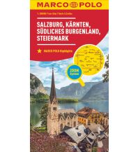 Straßenkarten MARCO POLO Regionalkarte Österreich 02 Salzburg, Kärnten, Steiermark 1:200.000 Mairs Geographischer Verlag Kurt Mair GmbH. & Co.