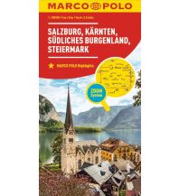 Road Maps MARCO POLO Regionalkarte Österreich 02 Salzburg, Kärnten, Steiermark 1:200.000 Mairs Geographischer Verlag Kurt Mair GmbH. & Co.