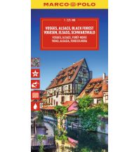 Road Maps Europe MARCO POLO Reisekarte Vogesen, Elsass, Schwarzwald 1:200.000 Marco Polo