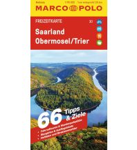 Road Maps Germany MARCO POLO Freizeitkarte 30 Saarland, Obermosel, Trier 1:115.000 Mairs Geographischer Verlag Kurt Mair GmbH. & Co.