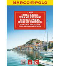 Road & Street Atlases MARCO POLO Reiseatlas Kroatien, Slowenien, Bosnien und Herzegowina 1:300.000 Mairs Geographischer Verlag Kurt Mair GmbH. & Co.