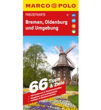 Straßenkarten Deutschland MARCO POLO Freizeitkarte 10 Bremen, Oldenburg und Umgebung 1:100.000 Mairs Geographischer Verlag Kurt Mair GmbH. & Co.
