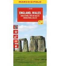 Road Maps United Kingdom MARCO POLO Reisekarte England, Wales (2-Karten-Set) 1:350.000 Mairs Geographischer Verlag Kurt Mair GmbH. & Co.