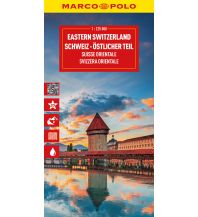 Straßenkarten Schweiz MARCO POLO Reisekarte Schweiz 02 Schweiz - Östlicher Teil 1:225.000 Mairs Geographischer Verlag Kurt Mair GmbH. & Co.