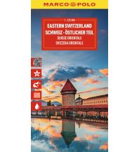 Road Maps Switzerland MARCO POLO Reisekarte Schweiz 02 Schweiz - Östlicher Teil 1:225.000 Mairs Geographischer Verlag Kurt Mair GmbH. & Co.