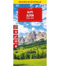 Straßenkarten Europa MARCO POLO Reisekarte Alpen 1:650.000 Mairs Geographischer Verlag Kurt Mair GmbH. & Co.