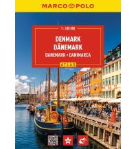 Reise- und Straßenatlanten MARCO POLO Reiseatlas Dänemark 1:200.000 Mairs Geographischer Verlag Kurt Mair GmbH. & Co.