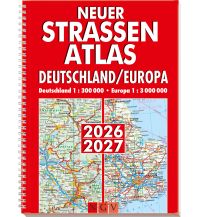 Reise- und Straßenatlanten Neuer Straßenatlas Deutschland/Europa 2026/2027 Naumann & Göbel Verlag