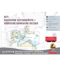 Nautical Charts Sportbootkarten Satz 1, 2 und 4 Set: Deutsche Ostseeküste und Südliche Dänische Ostsee (Ausgabe 2025) Delius Klasing Verlag GmbH