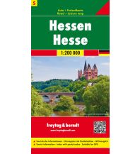 Straßenkarten Deutschland f&b Auto + Freizeitkarte 5, Hessen 1:200.000 KOMPASS freytag & berndt