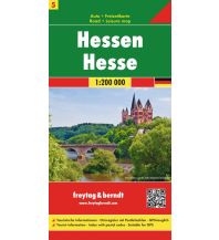 Straßenkarten Deutschland f&b Auto + Freizeitkarte 5, Hessen 1:200.000 KOMPASS freytag & berndt