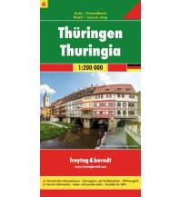 Straßenkarten f&b Auto + Freizeitkarte 6, Thüringen 1:200.000 KOMPASS freytag & berndt
