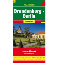 Straßenkarten Deutschland Brandenburg - Berlin, Autokarte 1:200.000 KOMPASS freytag & berndt