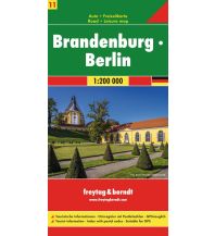 Road Maps Germany Brandenburg - Berlin, Autokarte 1:200.000 Freytag-Berndt und ARTARIA