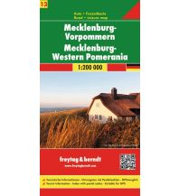 Straßenkarten Deutschland f&b Auto + Freizeitkarte 13, Mecklenburg-Vorpommern 1:200.000 KOMPASS freytag & berndt