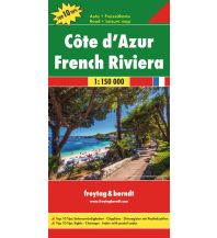 Straßenkarten freytag &  berndt Auto + Freizeitkarte Frankreich, Côte d'Azur 1:150.000 KOMPASS freytag & berndt