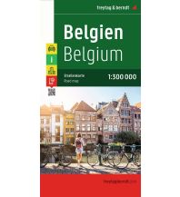 Road Maps Belgium Belgien, Autokarte 1:300.000 Freytag-Berndt und ARTARIA