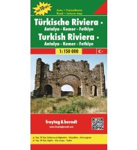 Straßenkarten f&b Autokarte Türkische Riviera - Antalya - Kemer - Fethiye 1:150.00 Top 10 Tips KOMPASS freytag & berndt