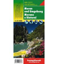 Hiking Maps South Tyrol + Dolomites WK S511 Meran und Umgebung, Wanderkarte 1:25.000 Freytag-Berndt und ARTARIA