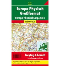 f&b Poster und Wandkarten Wandkarte: Europa physisch, Poster, 1:2,6 Mill, Großformat KOMPASS freytag & berndt