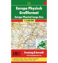 Wandkarte: Europa physisch, Poster, 1:2,6 Mill, Großformat KOMPASS freytag & berndt