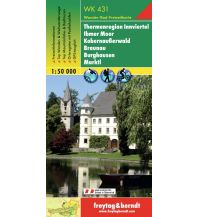 Wanderkarten Oberösterreich WK 431 Thermenregion Innviertel - Ibmer Moor - Kobernaußerwald - Braunau - Burghausen - Marktl, Wanderkarte 1:50.000 KOMPASS freytag & berndt