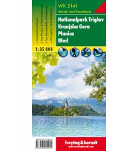 Wanderkarten Slowenien WK 5141 Nationalpark Triglav - Kranjska Gora - Planica - Bled, Wanderkarte 1:35.000 KOMPASS freytag & berndt